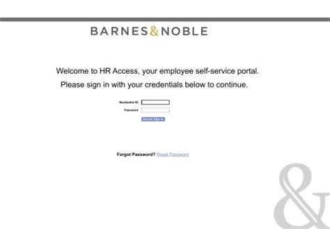 Hraccess bn corp - Barnes & Noble Electronic Commerce. Barnes & Noble Electronic Commerce v3.0. User ID: Password: If you have forgotten your password, please email BN-EC Support at …